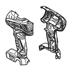 Hitachi 337403 Housing (a).(b) Set