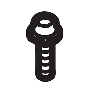 Hitachi 6600815 Hex. Hole Button Bolt M6 X 20