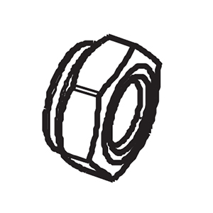 Hitachi 889454 Lock Nut