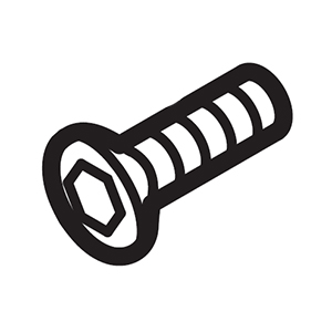 Hitachi 968771 Socket Flat Head Screw M6x16