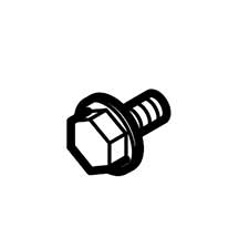 Hitachi 996-577 Bolt W/washer M6x12 (black)