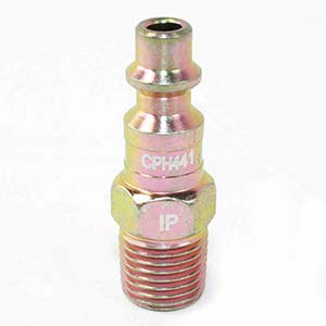 Interstate Pneumatics CPH441-50K 1/4 Inch Industrial Steel Coupler Plug X Male Npt (50 / Pack)