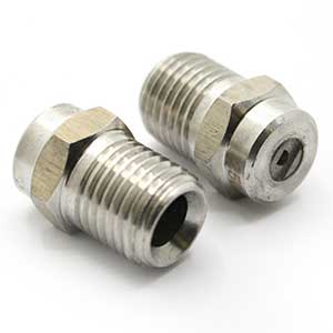 Interstate Pneumatics PW7106 1/4" Male Npt Stainless Steel Surface Cleaner Nozzle, 25 Degree, 10 Gpm