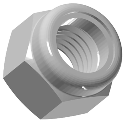 Jet BA9-1000480 BB4816E-5-M16-2.0 HEX NUT BLK