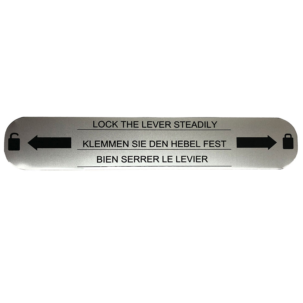 Jet BA9-1020035 BS250M-LOCK LABEL-LOCK AND UNLOCK LABEL