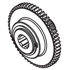 Jet JT9-EGH1740-A111 Gear(27T),(54T),Key (7x7x20),Clip(S45)