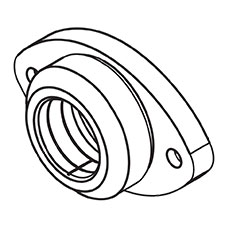 Jet JT9-EGH1740-B58 Flanged Bearing