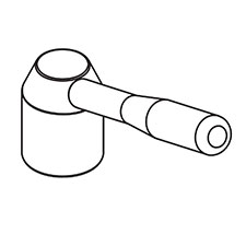 Jet JT9-EGH1740-E01 Handle & Turret Nut