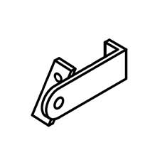 Jet JT9-EVBS20-HV-6450 Defl Ector Bracket, Right