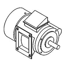 Jet JT9-J-5713731M Motor 7020M 1-1/2HP 1P (black)
