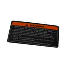 Jet JT9-JBC5-WL Warning Label JBC-3 & JBC-5