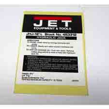 Jet JT9-JHJ012-ID Id Label for JHJ-12-1/2