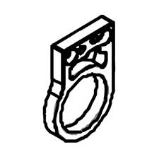 Jet JT9-JOSS-S-167 Worm Gear Fitting Bracket