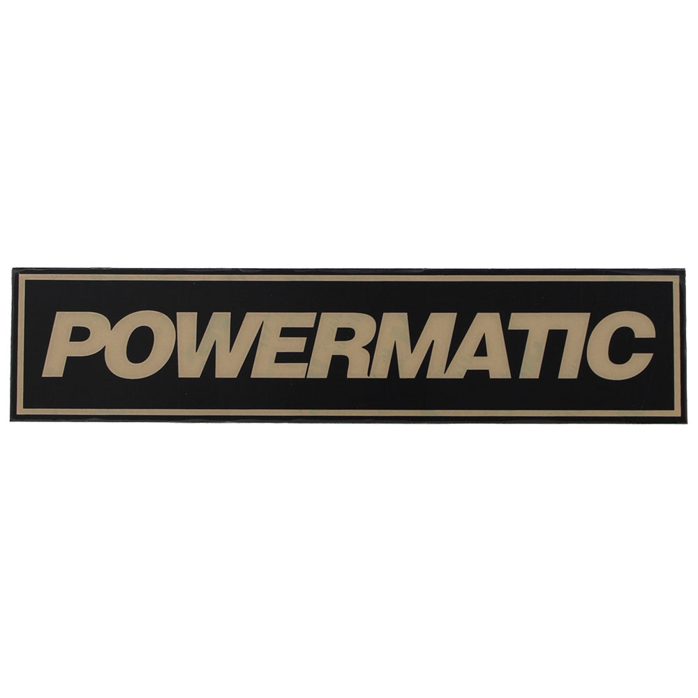 Jet JT9-3312339 Powermatic Logo/clear Lttrs (510)(TEXT)