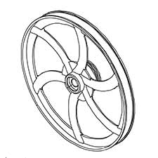 Jet JT9-JWBS14OS-145 Lower Wheel