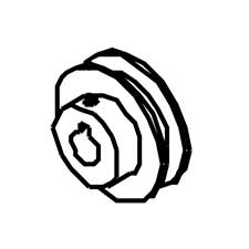 Jet CM9-JWBS16-225 Motor Pulley