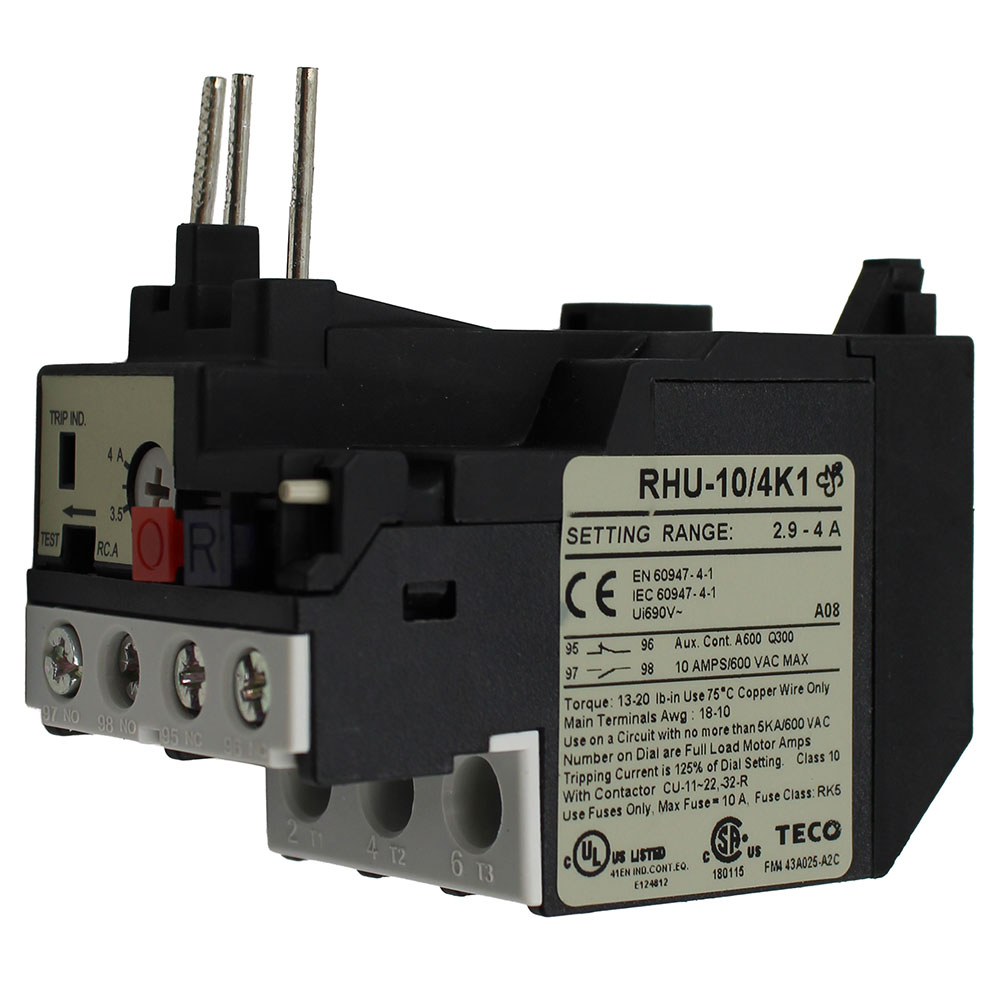 Jet PM9-WB43-816A Overload Relay (for 460V)