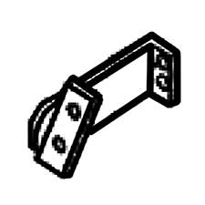 Jet JT9-VBS3612-271 Deflector Bracket, Left