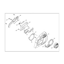 Makita 123551-7 Chain Cover Ass'y, EA3601FR