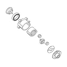 Makita 125192-5 Gear Assembly D, BFL200FZ