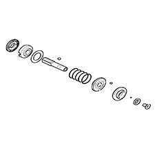 Makita 125391-9 Clutch Assembly D, BFH040