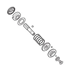 Makita 125397-7 Clutch Assembly J, BFL400F