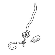 Makita 126347-5 Fuel Pipe Ass'y, EA3601F