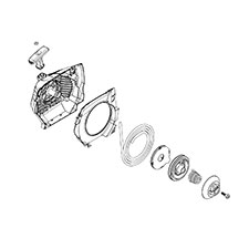 Makita 131-160-100 Recoil Starter Ass'y (red), EA5600F