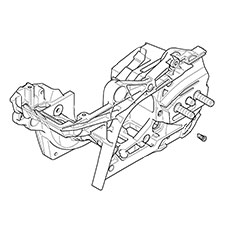 Makita 135661-8 Engine Case Ass'y, EA3601FR