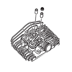 Makita 135785-0 Cylinder Head Ass'y, EK7651H