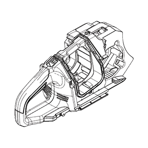 Makita 136253-6 Housing Ass'y, XEC01