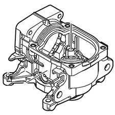 Makita 140204-3 Crank Housing Complete