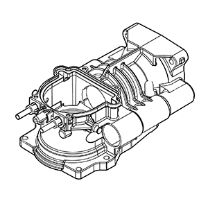 Makita 140Y06-7 Crank Housing Cpl., GMH02