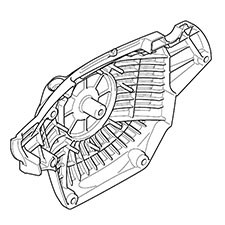 Makita 142238-2 Starter Case Cpl., EA3601FR