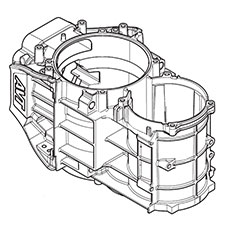 Makita 142919-8 Crnak Housing Cpl., HM1812