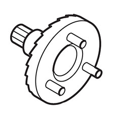 Makita 154973-0 Spur Gear 7 Complete