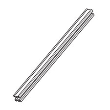 Makita 158103-5 Rear Inner Rail Complete, 2705