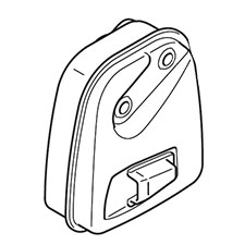 Makita 168554-4 Exhaust Muffler, EM2650LH