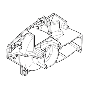 Makita 181-111-655 Crankcase M Side Blue, EA5000