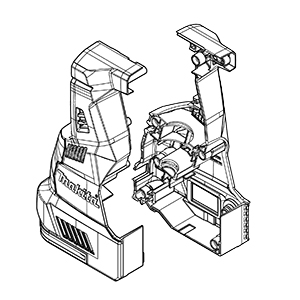 Makita 183P00-2 Housing Set, GRH01