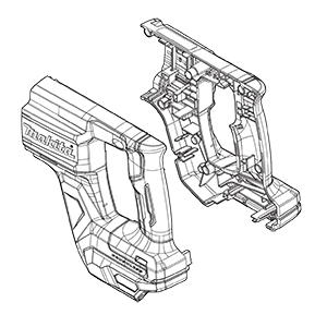 Makita 183U74-3 Handle Set