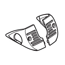 Makita 188184-5 Rear Cover Set, 5377MG