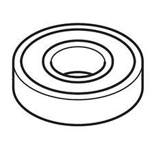 Makita 211151-6 Ball Bearing 6306LLB, HM1812