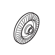 Makita 221553-8 Spiral Bevel Gear 37, RH02