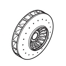Makita 240182-8 Fan 65, HR2661