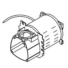 Makita 251332-E Electric Motor/crankcase, MAC2400
