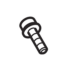 Makita 251510-2 H.s. Head Bolt M3X12 W/wrm, RH01
