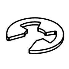Makita 257964-1 Stop Ring E-3, EM2650LH