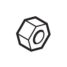 Makita 264008-0 Hex. Rock Nut M5-8, AN610H