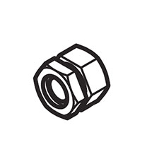 Makita 264096-7 Hex. Nut M6, XSH01
